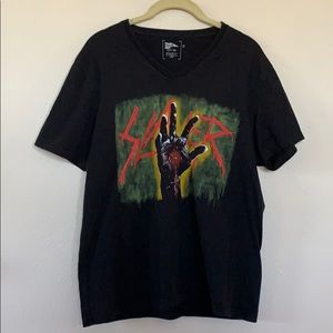 Vintage Slayer T-shirt. Hand painted graphic.